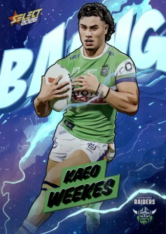 2026 NRL League Heroes Bang - B012 Kaeo Weekes Canberra Raiders