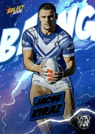 2026 NRL League Heroes Bang - B017 Jacob Kiraz Canterbury Bulldogs