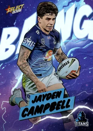 2026 NRL League Heroes Bang - B032 Jayden Campbell Gold Coast Titans