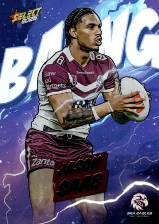 2026 NRL League Heroes Bang - B041 Jason Saab Manly Sea Eagles