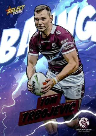 2026 NRL League Heroes Bang - B042 Tom Trbojevic Manly Sea Eagles