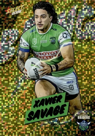 2026 NRL League Heroes Bang Gold - BG07 Xavier Savage Canberra Raiders