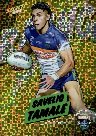 2026 NRL League Heroes Bang Gold - BG09 Savelio Tamale Canberra Raiders