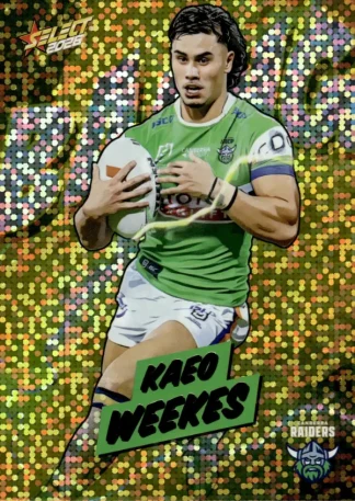 2026 NRL League Heroes Bang Gold - BG10 Kaeo Weekes Canberra Raiders