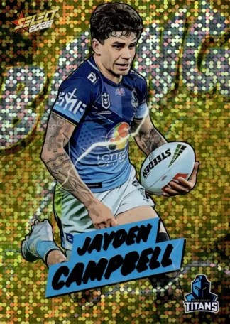 2026 NRL League Heroes Bang Gold - BG27 Jayden Campbell Gold Coast Titans