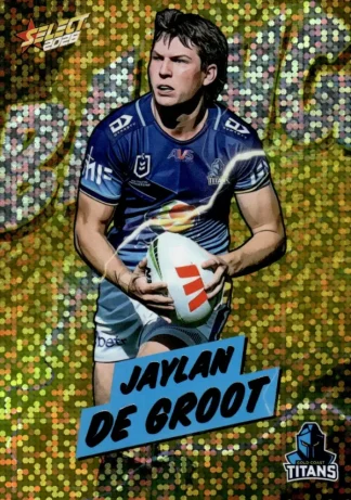 2026 NRL League Heroes Bang Gold - BG28 Jaylan De Groot Gold Coast Titans