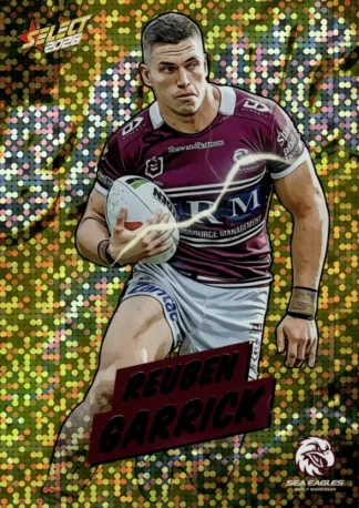 2026 NRL League Heroes Bang Gold - BG32 Reuben Garrick Manly Sea Eagles