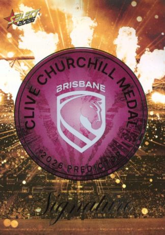 2026 NRL League Heroes Clive Churchill Predictor Gold - CPG01 Brisbane Broncos