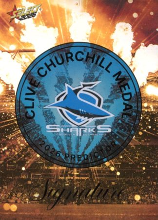 2026 NRL League Heroes Clive Churchill Predictor Gold - CPG04 Cronulla Sharks