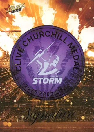 2026 NRL League Heroes Clive Churchill Predictor Gold - CPG08 Melbourne Storm