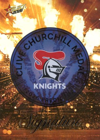 2026 NRL League Heroes Clive Churchill Predictor Gold - CPG09 Newcastle Knights