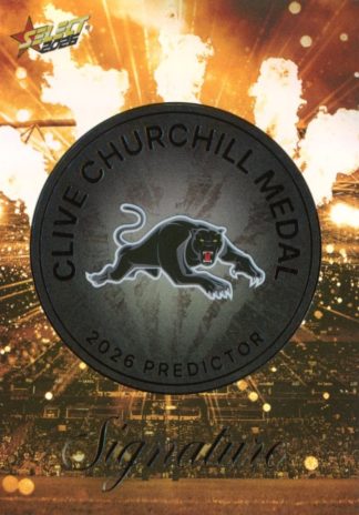 2026 NRL League Heroes Clive Churchill Predictor Gold - CPG12 Penrith Panthers