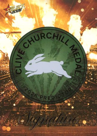 2026 NRL League Heroes Clive Churchill Predictor Gold - CPG13 South Sydney Rabbitohs
