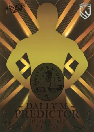 2026 NRL League Heroes Dally M Predictor Gold - DPG05 Brisbane Broncos Wildcard
