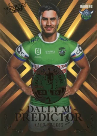 2026 NRL League Heroes Dally M Predictor Gold - DPG09 Kaeo Weekes Canberra Raiders