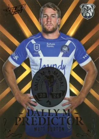 2026 NRL League Heroes Dally M Predictor Gold - DPG11 Matt Burton Canterbury Bulldogs