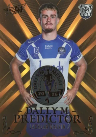 2026 NRL League Heroes Dally M Predictor Gold - DPG13 Lachlan Galvin Canterbury Bulldogs