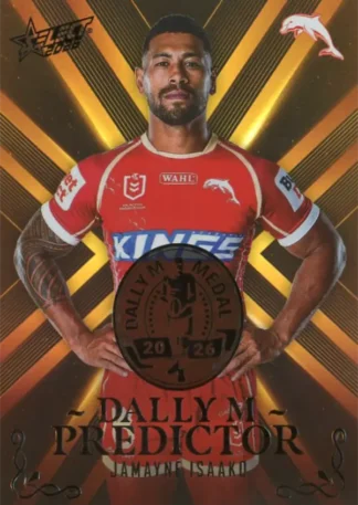 2026 NRL League Heroes Dally M Predictor Gold - DPG22 Jamayne Isaako Dolphins