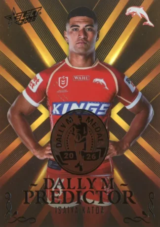 2026 NRL League Heroes Dally M Predictor Gold - DPG23 Isaiya Katoa Dolphins