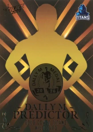 2026 NRL League Heroes Dally M Predictor Gold - DPG30 Gold Coast Titans Wildcard