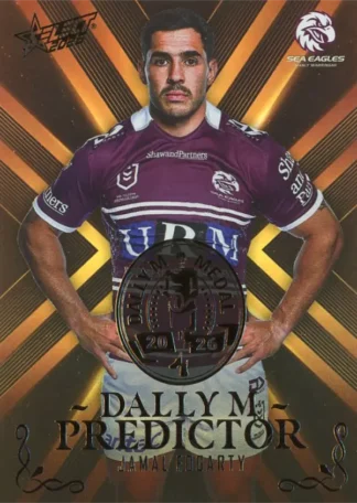 2026 NRL League Heroes Dally M Predictor Gold - DPG32 Jamal Fogarty Manly Sea Eagles