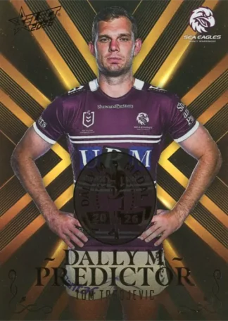 2026 NRL League Heroes Dally M Predictor Gold - DPG34 Tom Trbojevic Manly Sea Eagles