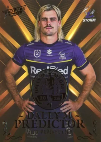 2026 NRL League Heroes Dally M Predictor Gold - DPG39 Ryan Papenhuyzen Melbourne Storm