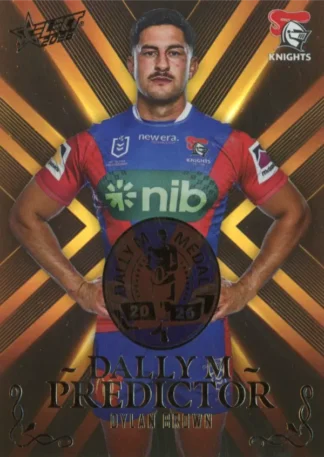2026 NRL League Heroes Dally M Predictor Gold - DPG42 Dylan Brown Newcastle Knights