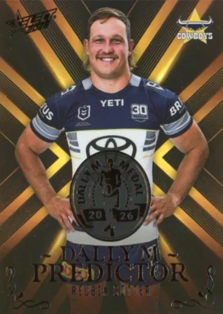 2026 NRL League Heroes Dally M Predictor Gold - DPG46 Reuben Cotter North QLD Cowboys
