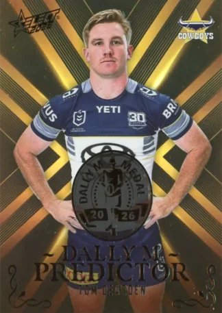 2026 NRL League Heroes Dally M Predictor Gold - DPG47 Tom Dearden North QLD Cowboys