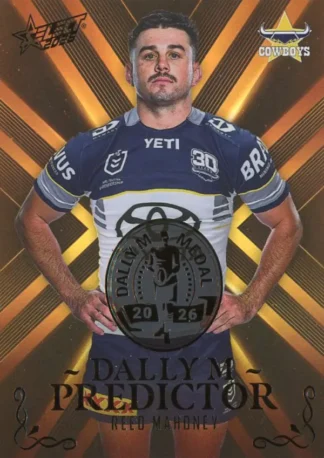 2026 NRL League Heroes Dally M Predictor Gold - DPG49 Reed Mahoney North QLD Cowboys