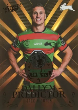 2026 NRL League Heroes Dally M Predictor Gold - DPG64 Jack Wighton South Sydney Rabbitohs