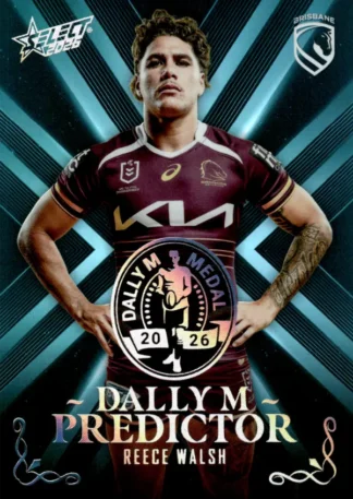 2026 NRL League Heroes Dally M Predictor Platinum - DPP02 Reece Walsh Brisbane Broncos