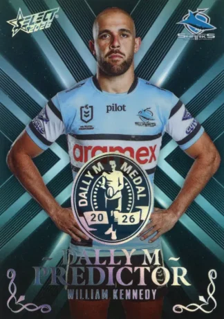 2026 NRL League Heroes Dally M Predictor Platinum - DPP11 William Kennedy Cronulla Sharks