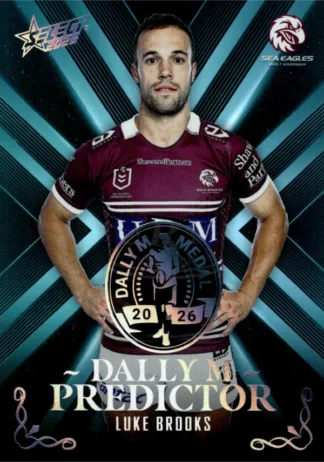 2026 NRL League Heroes Dally M Predictor Platinum - DPP19 Luke Brooks Manly Sea Eagles