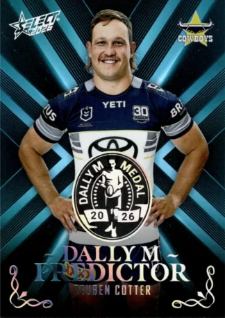 2026 NRL League Heroes Dally M Predictor Platinum - DPP28 Reuben Cotter North QLD Cowboys