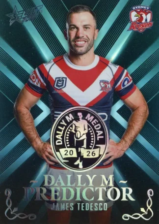 2026 NRL League Heroes Dally M Predictor Platinum - DPP44 James Tedesco Sydney Roosters