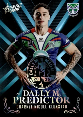 2026 NRL League Heroes Dally M Predictor Platinum - DPP47 Charnze Nicoll-Klokstad Warriors