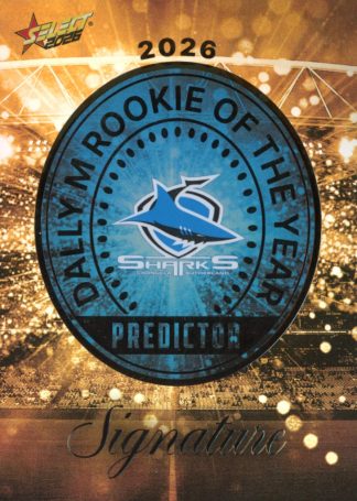 2026 NRL League Heroes Dally M Rookie Predictor Gold - RPG04 Cronulla Sharks