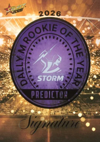 2026 NRL League Heroes Dally M Rookie Predictor Gold - RPG08 Melbourne Storm