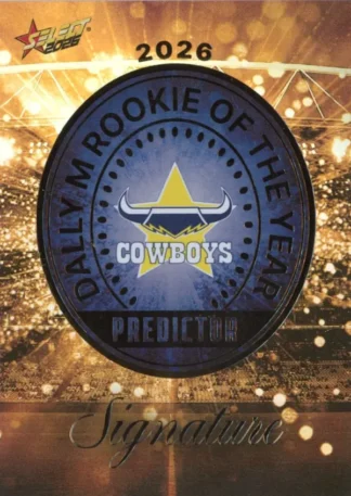 2026 NRL League Heroes Dally M Rookie Predictor Gold - RPG10 North QLD Cowboys