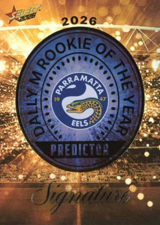 2026 NRL League Heroes Dally M Rookie Predictor Gold - RPG11 Parramatta Eels