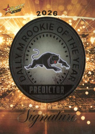 2026 NRL League Heroes Dally M Rookie Predictor Gold - RPG12 Penrith Panthers