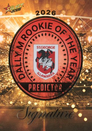 2026 NRL League Heroes Dally M Rookie Predictors Gold