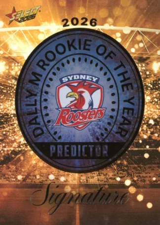 2026 NRL League Heroes Dally M Rookie Predictor Gold - RPG15 Sydney Roosters