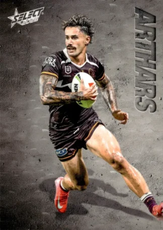 2026 NRL League Heroes Etched - E001 Jesse Arthars Brisbane Broncos