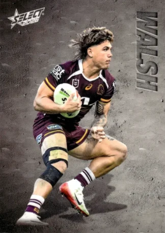 2026 NRL League Heroes Etched - E009 Reece Walsh Brisbane Broncos