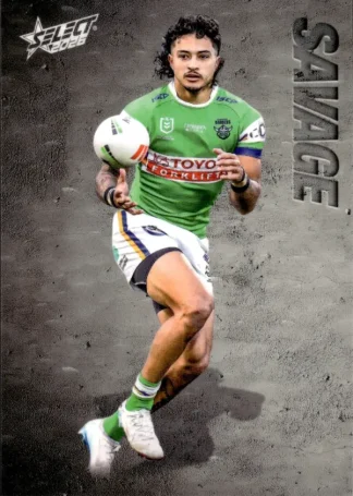 2026 NRL League Heroes Etched - E011 Xavier Savage Canberra Raiders