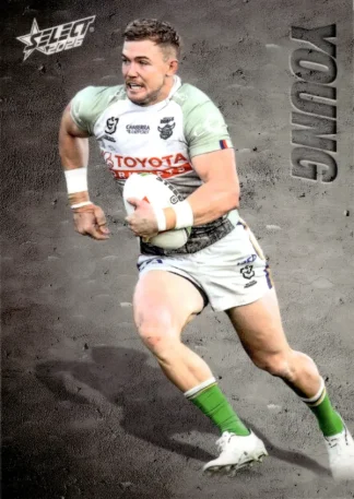 2026 NRL League Heroes Etched - E018 Hudson Young Canberra Raiders