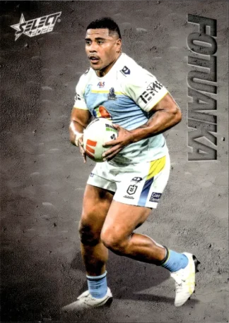 2026 NRL League Heroes Etched - E053 Moeaki Fotuaika Gold Coast Titans